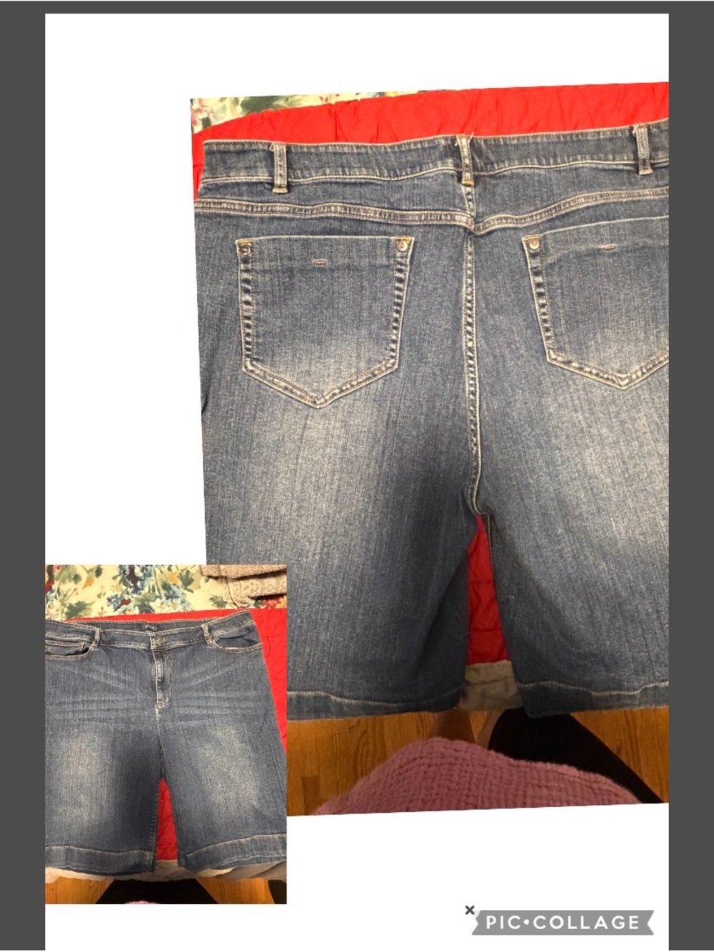 J. Jill Blue Denim Bermuda Shorts